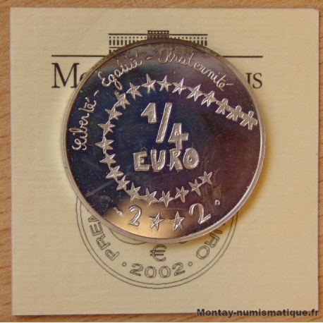1/4 euro des Enfants 2002 BE argent