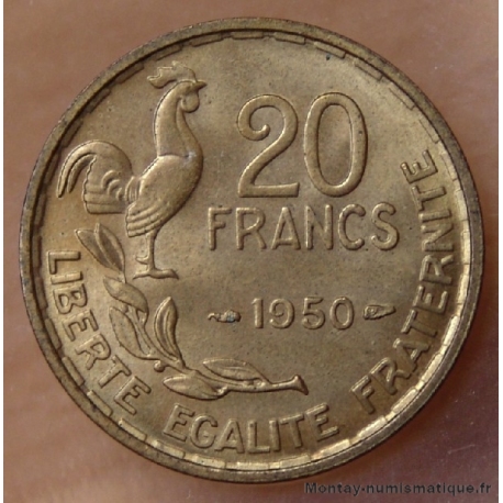 20 Francs Georges Guiraud 1950  3 faucilles