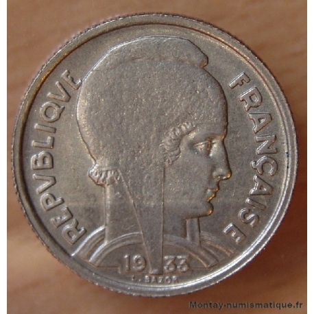 5 Francs Bazor 1933 petit point grand espace