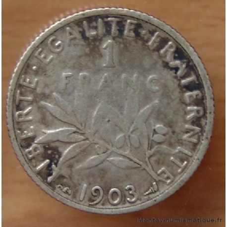 1 Franc Semeuse 1903