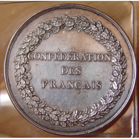 Médaille Constitution - Confédération des Français 1790, Assemblée Nationale.