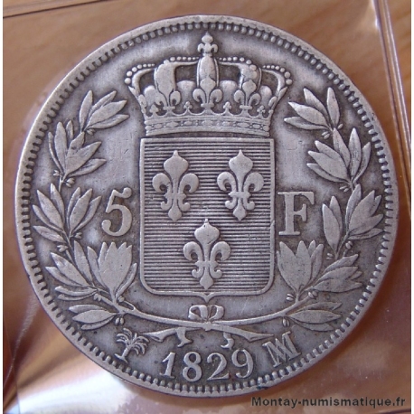 5 Francs Charles X 1829 MA Marseille