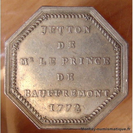 Jeton Le Prince de Bauffremont 1772 - Armes de Bauffremont.