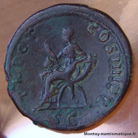 Trajan Dupondius + 101 Rome L'Abondance