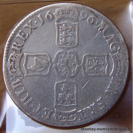 Royaume-Uni Crown Guillaume III 1696 Octavo