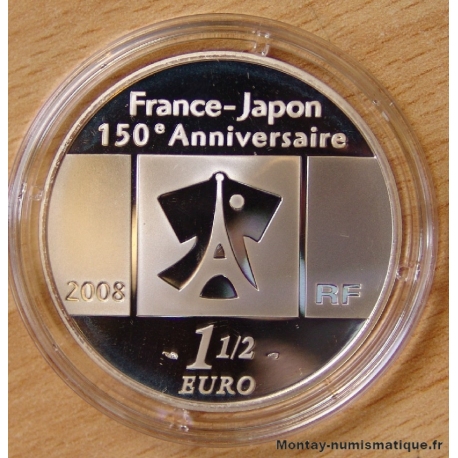 1 euro 1/2 France Japon 2008 BE (Paris-Tokyo)