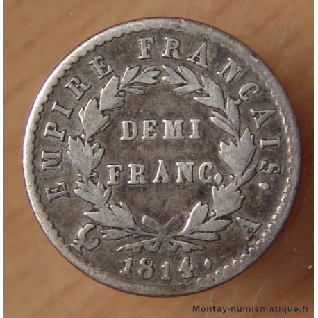 Demi Franc Napoléon I 1814 A Paris