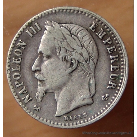 50 centimes  Napoléon III 1866 K Bordeaux, tête laurée.