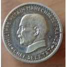 5 Francs Pétain 1941 Essai non magnétique- Type avec M en relief derrière la tête.