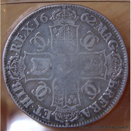 Angleterre et Irlande Crown Charles II 1662  