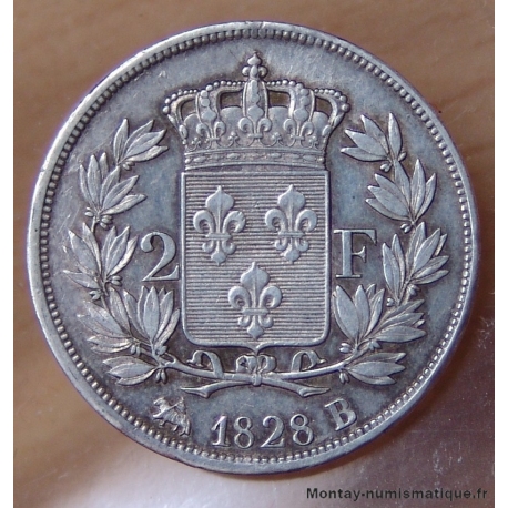 2 Francs Charles X  1828 B Rouen 
