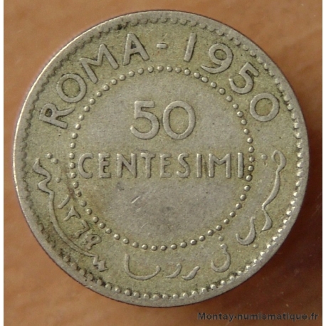 Somalie Italienne - 50 Centesimi 1950 Rome