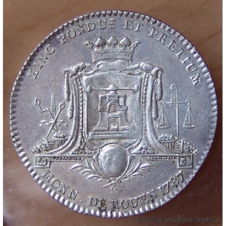Jeton Normandie - Monnaie de Rouen 1787