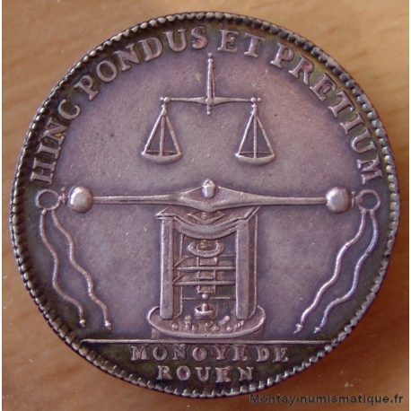 Jeton Normandie - Monnaie de Rouen 1711. 
