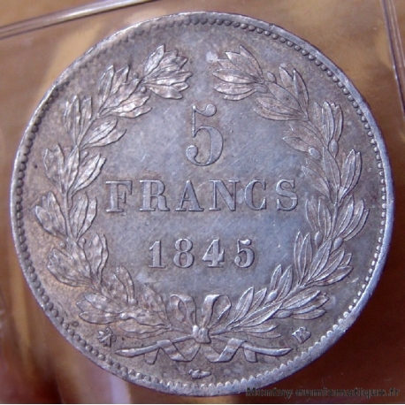 5 Francs Louis Philippe 1845 BB Strasbourg