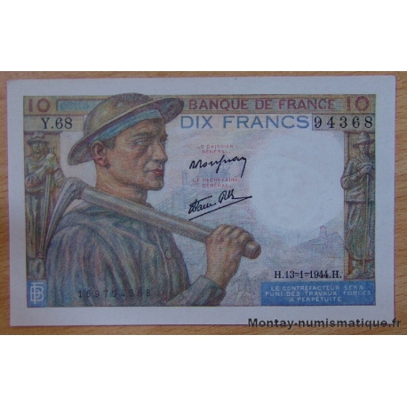 10 Francs Mineur 13-1-1-44