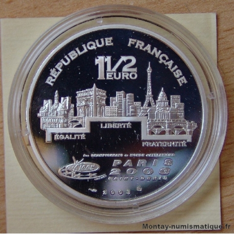 1 euro 1/2 Paris 2003 - Lancer