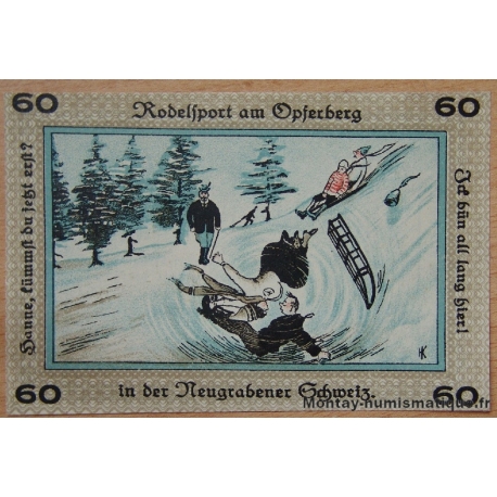 Allemagne - Neugraben-Hausbruch  60 Pfennig 1921