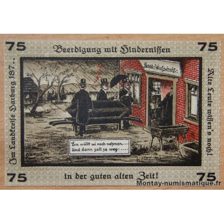 Allemagne - Neugraben-Hausbruch  75 Pfennig 1921