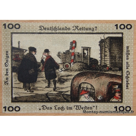 Allemagne - Neugraben-Hausbruch  100 Pfennig 1921