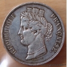 5 Francs Concours de Vivier 1848 essai en argent