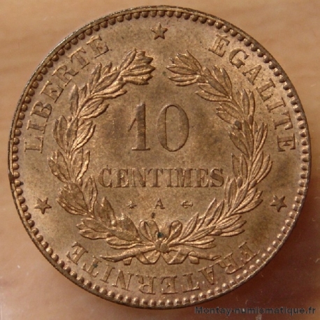 10 Centimes Cérès 1876 A Paris
