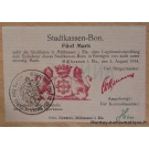 Allemagne - Mülhausen (Mulhouse) 5 mark Stadtkassen-Bon 3-08-1914 annule