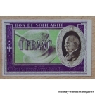 1 Franc Bon de Solidarité P. Pétain (1941) Série BC 