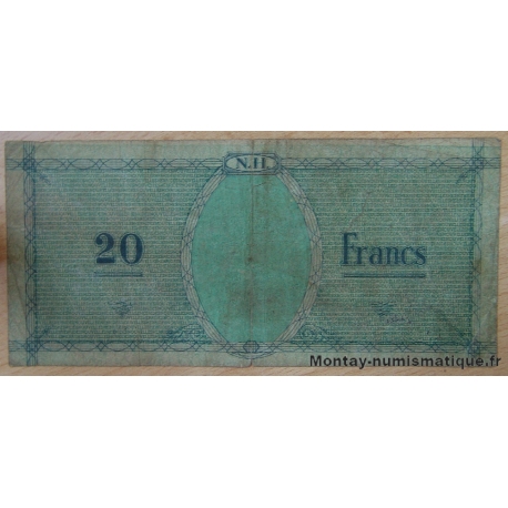 Nouvelles-Hébrides 20 Francs 1943 Services Nationaux