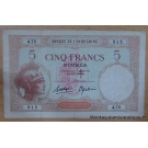 Nouvelles-Hébrides 5 Francs 1941, Nouméa France Libre