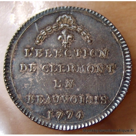 Jeton Election de Clermont-en-Beauvoisis 1774  