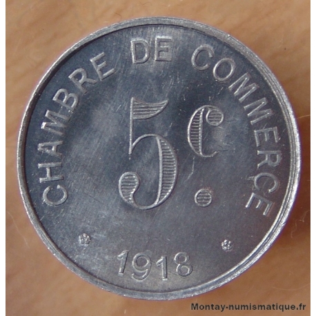 ROUEN - 5 Centimes Chambre de Commerce de Rouen (Seine-Maritime 76)