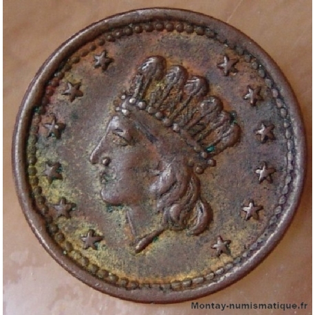 Etats Unis d'Amérique - Module 1 Cent 1864 - The Federal Union It Must Be Preserved 