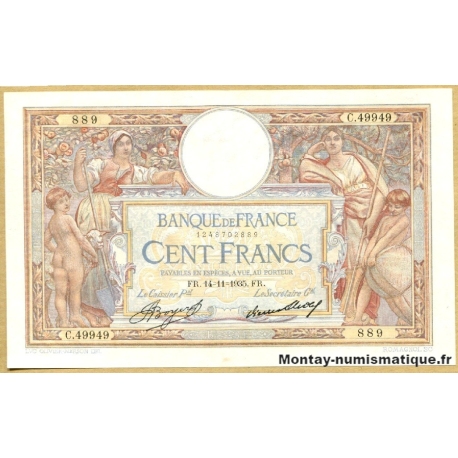100 Francs L.O Merson 14-11-1935 C.49949