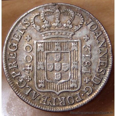 Portugal - 400 Reis Jean Prince Régent 1812 Lisbonne