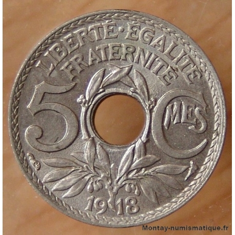 5 Centimes Lindauer 1918 grand module