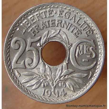 25 Centimes Lindauer 1914 Cmes souligné