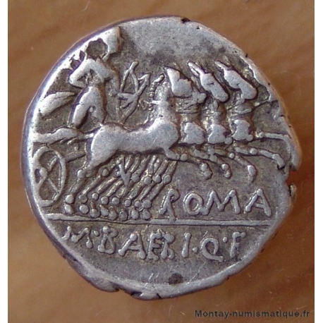 Denier Baebia 137 AC Rome