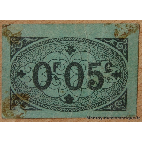 Algérie - Alger 5 centimes 9 mars 1917 vert