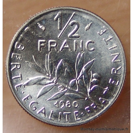 1/2 Franc Semeuse 1980