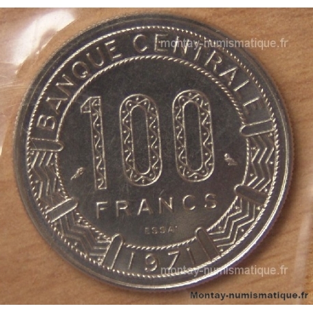 République Gabonaise 100 Francs 1971 ESSAI