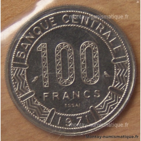 République du Tchad 100 Francs 1971 ESSAI