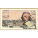 1000 Francs Richelieu 5-1-1956 J.232
