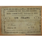 Pelves (62) 1 Franc - Bons Communaux de 1915 Série B N° 445