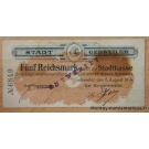 Allemagne - Geibweiler 5 Reichsmark 6-08-1914 