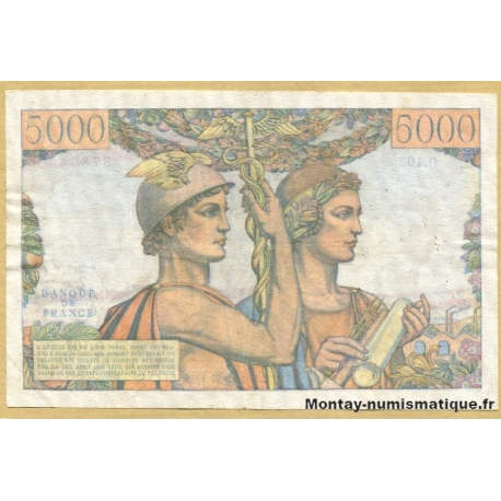 5000 Francs Terre et Mer 7-2-1952 O.103