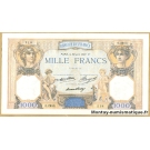 1000 Francs Cérès et Mercure 30 juin 1937 O.2955