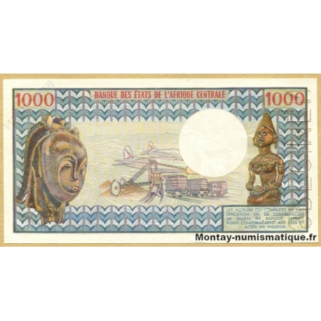 Congo (République) - 1000 Francs BEAC SPECIMEN n° 0192