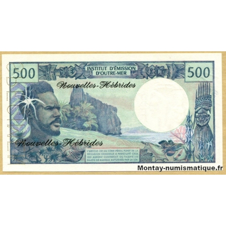 Nouvelles-Hébrides 500 Francs ND (1972) SPECIMEN n° 0060