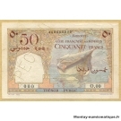 Djibouti 50 Francs Spécimen ND (1952) - Côte Française des Somalis